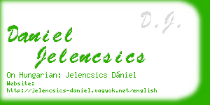 daniel jelencsics business card